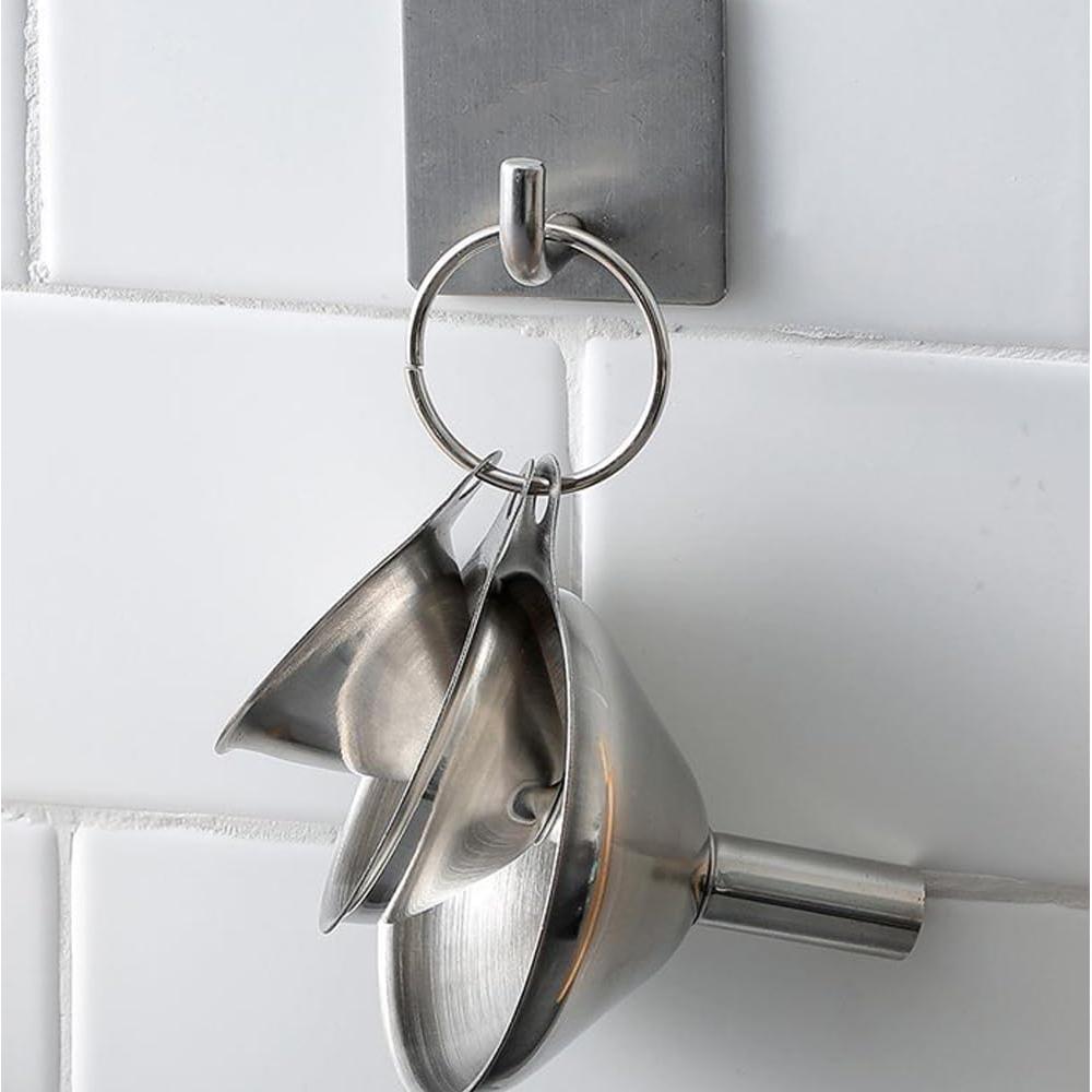 Juego de Embudos de Cocina ZIYOU Acero Inoxidable 3 Piezas