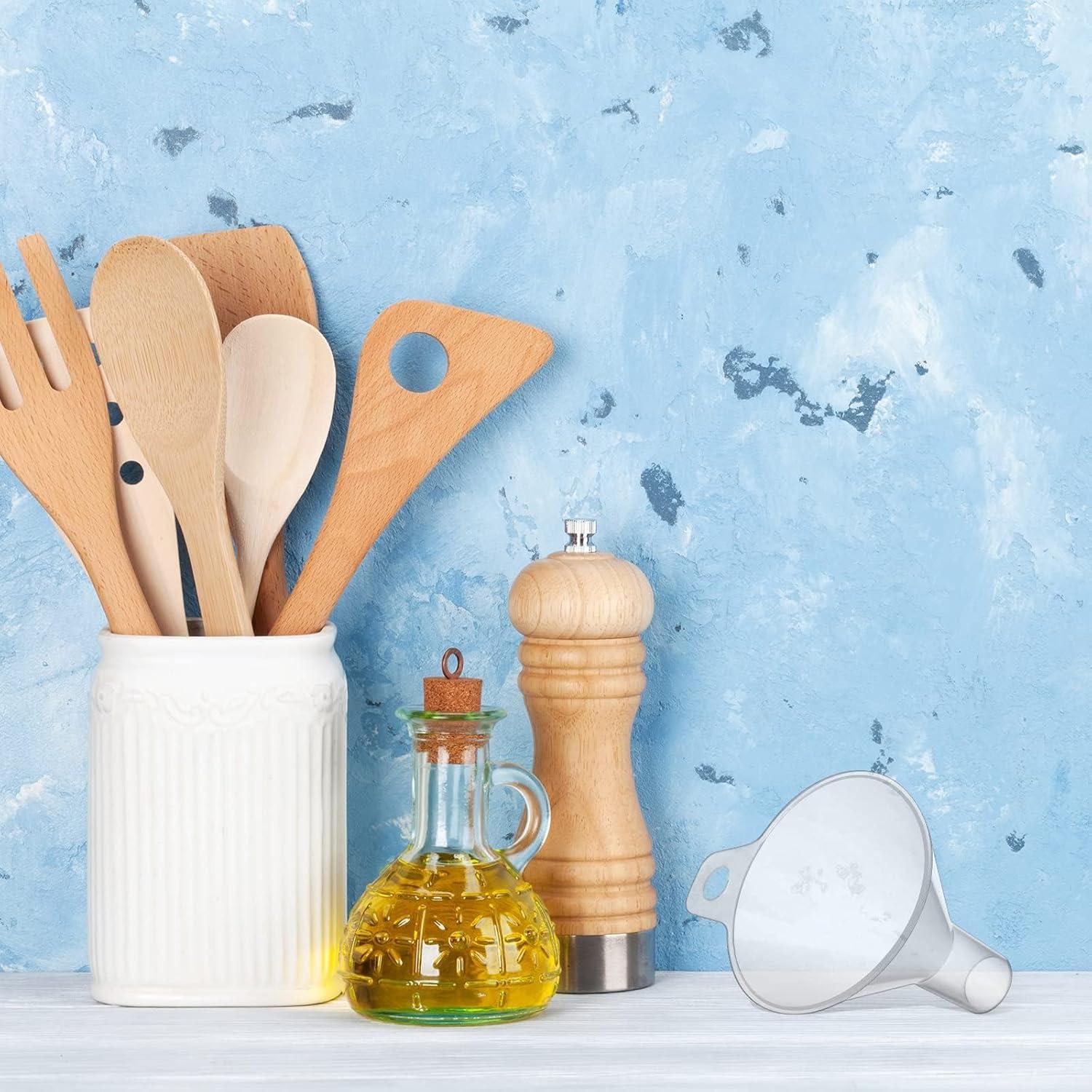 Mini embudo plástico QuZCarious 4 piezas 6.5 cm cocina