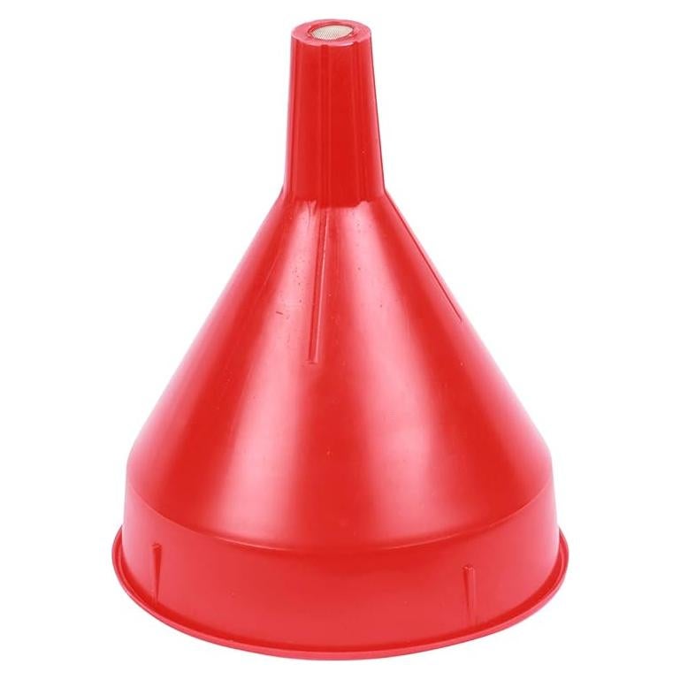 Embudo King con Filtro 2 Qt HDPE Rojo - Antideslizante