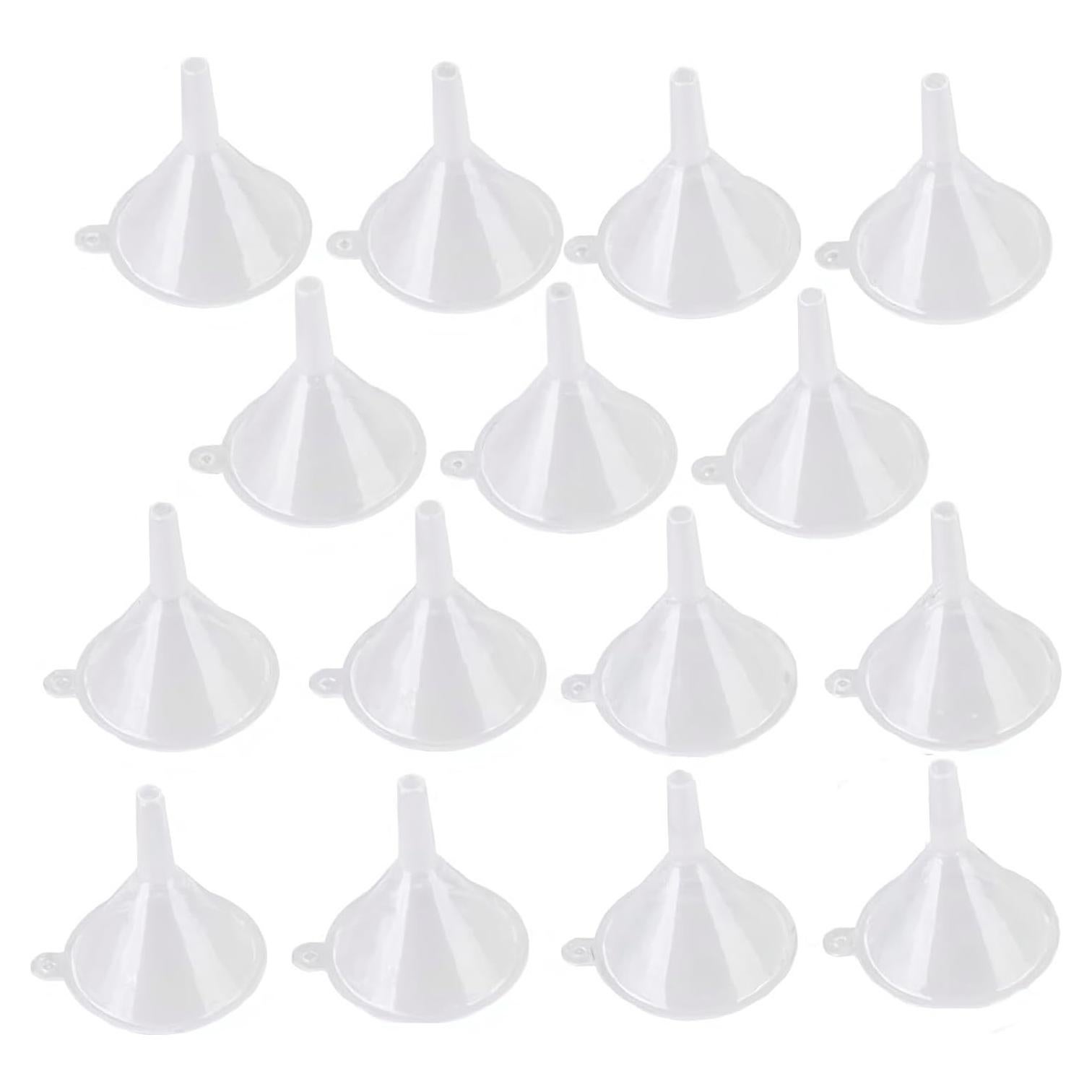 Embudo Mini Johouse 50pcs Plástico Transparente 5,08cm