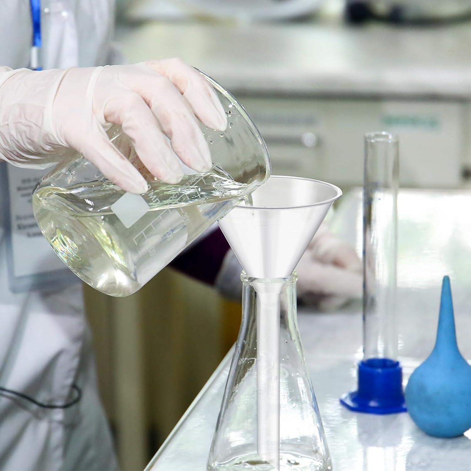 25 Embudos de Plástico Elesunory 16.8 cm Boca Ancha