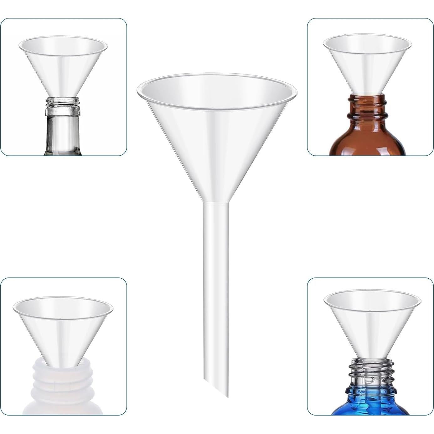 25 Embudos de Plástico Elesunory 16.8 cm Boca Ancha