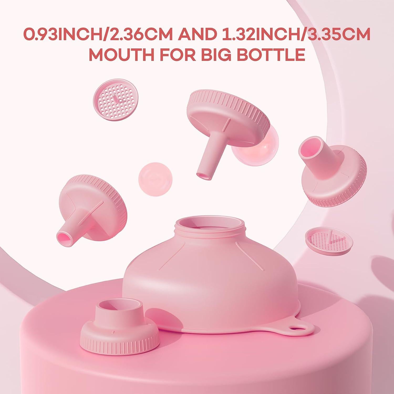 Embudo Versátil Pisol Rosa con 5 Picos y 2 Coladores