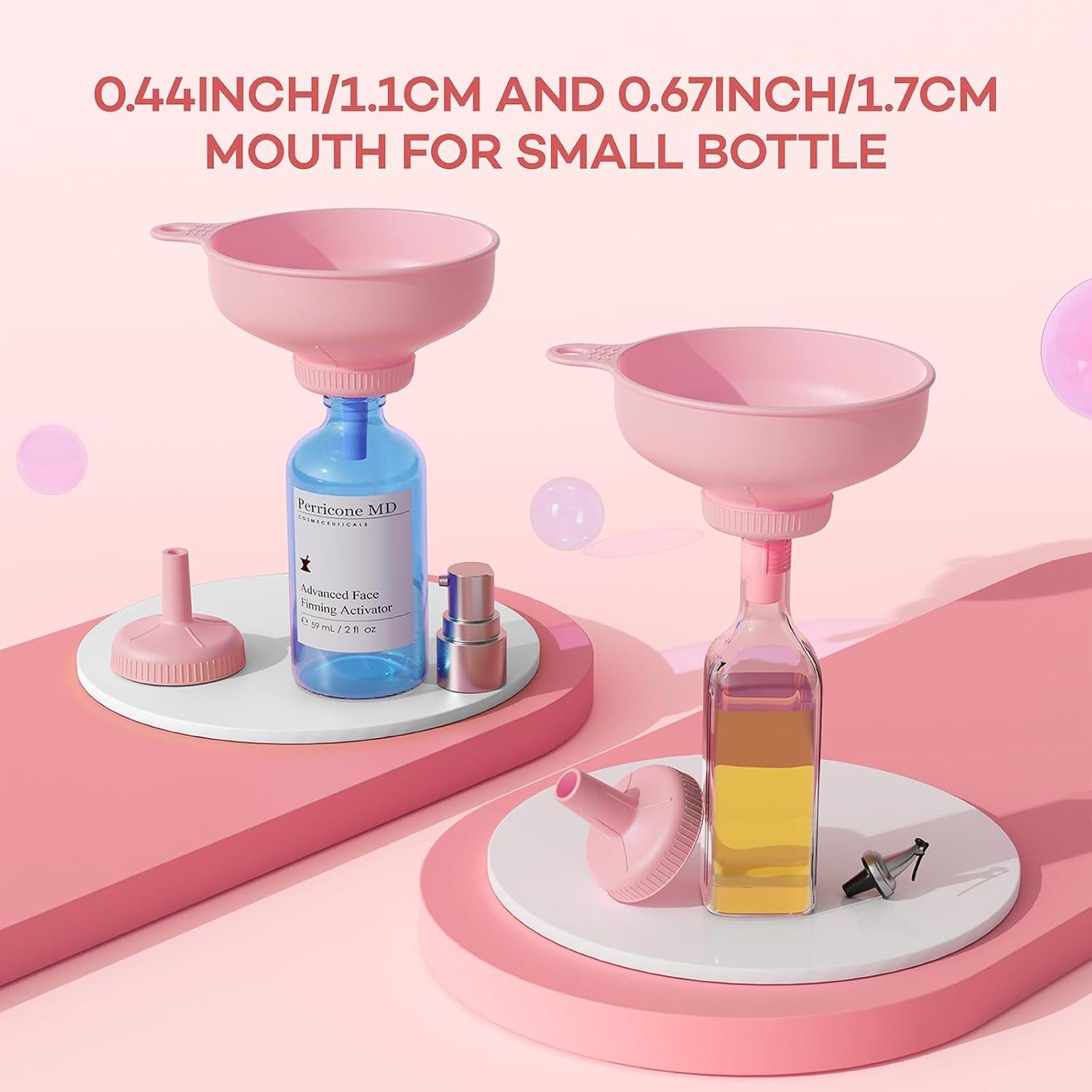 Embudo Versátil Pisol Rosa con 5 Picos y 2 Coladores