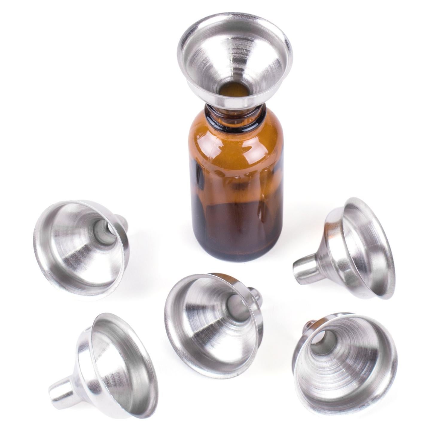 Mini embudos de acero inoxidable Super Z Outlet - 6 unidades