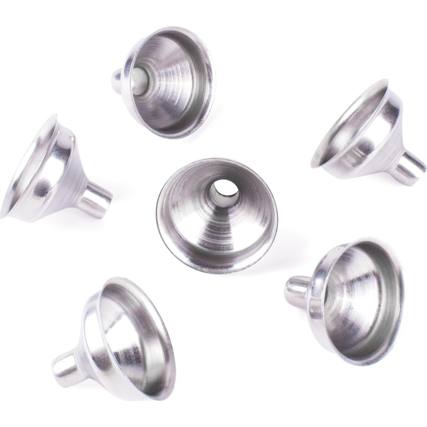Mini embudos de acero inoxidable Super Z Outlet - 6 unidades