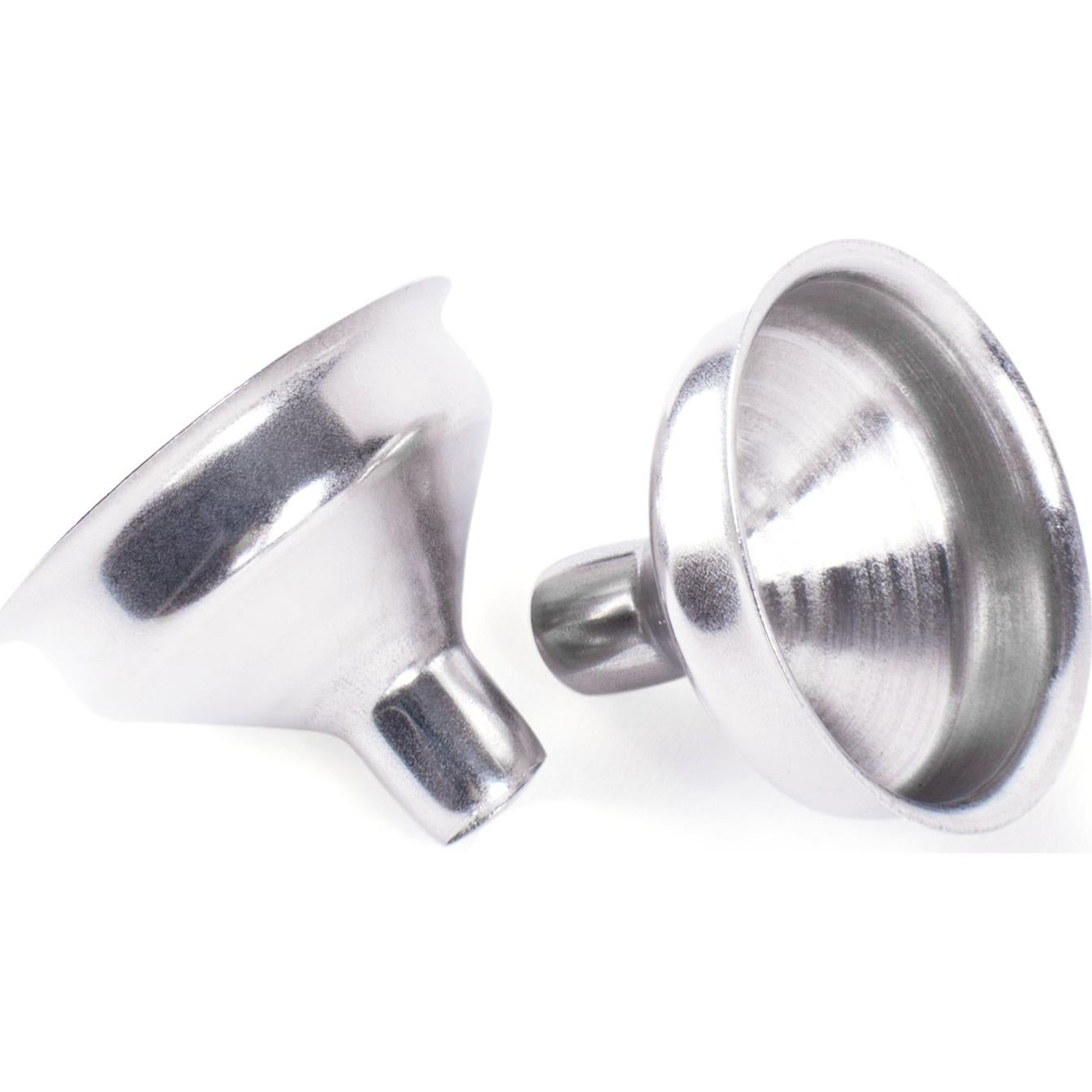 Mini embudos de acero inoxidable Super Z Outlet - 6 unidades