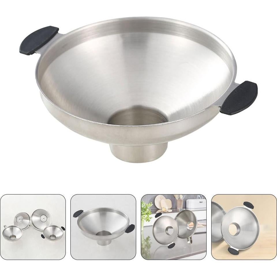 Embudo de Acero Inoxidable Anneome 6.5cm Boca Ancha Cocina