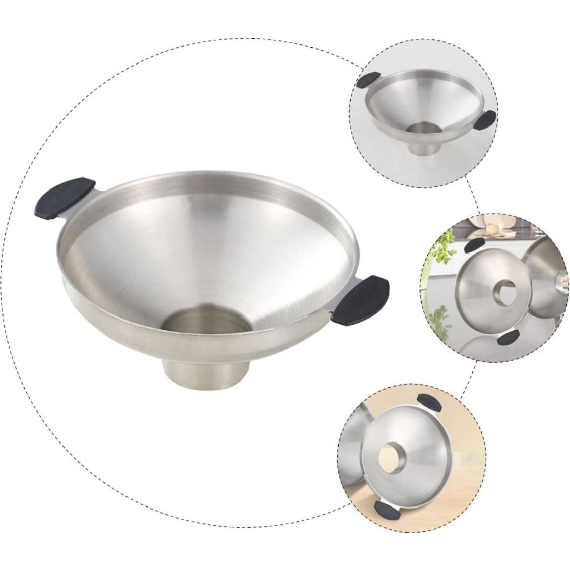 Embudo de Acero Inoxidable Anneome 6.5cm Boca Ancha Cocina