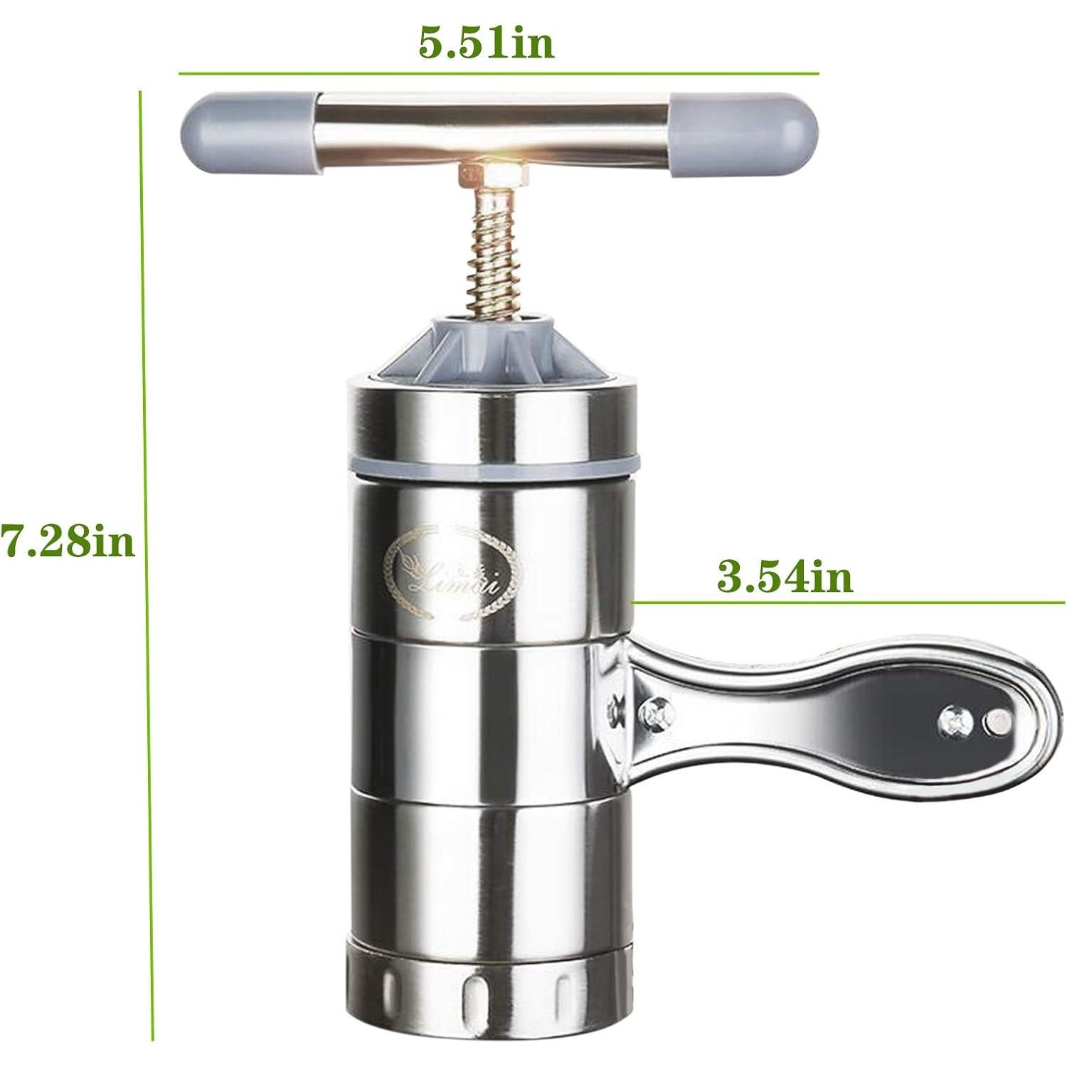 Máquina Manual para Hacer Fideos Besimple de Acero Inoxidable