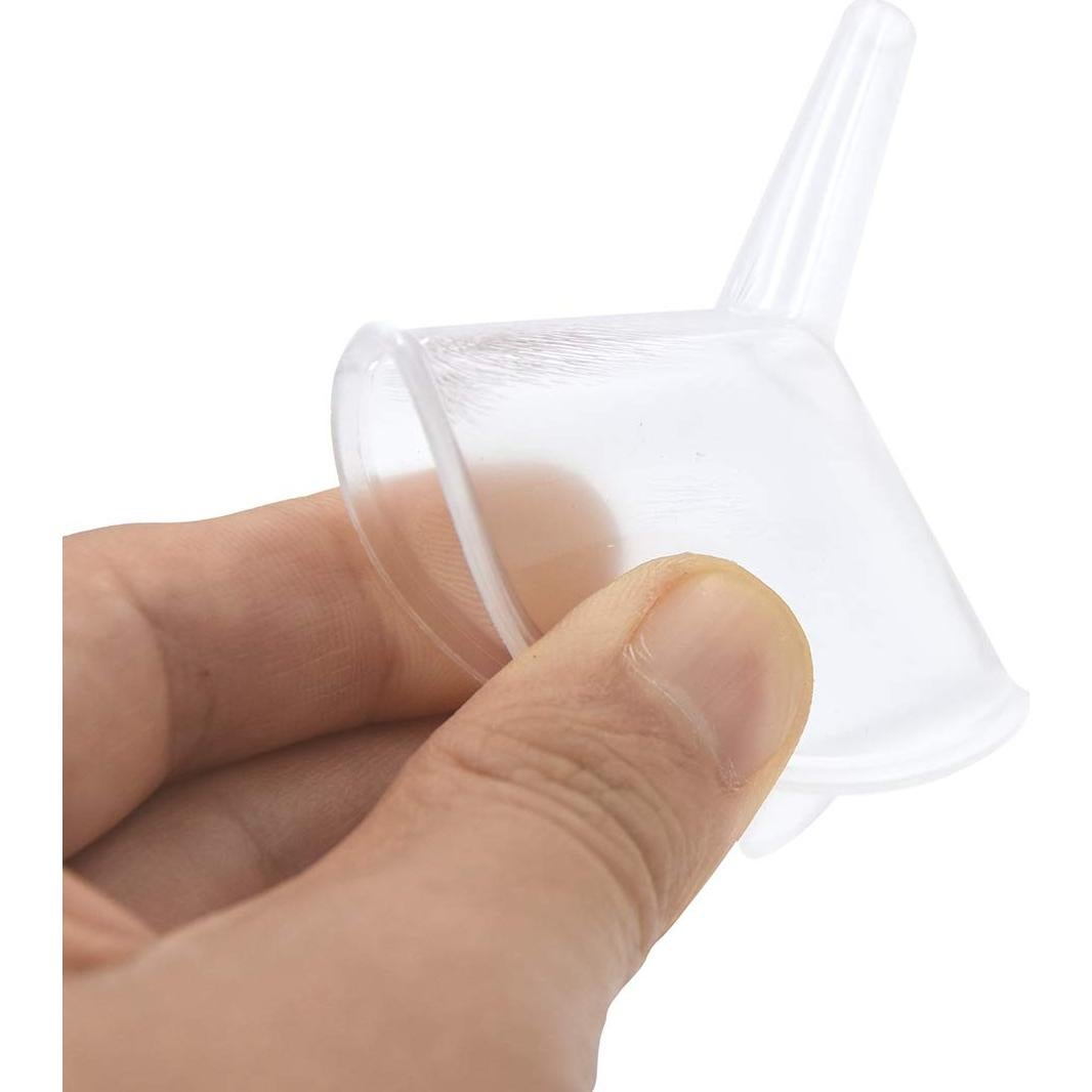 Embudo Mini Auerllcy 5,48 cm Plástico Transparente 12 Pcs