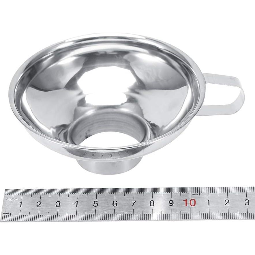 Embudo de Acero Inoxidable Tomotato Boca Ancha 15 cm