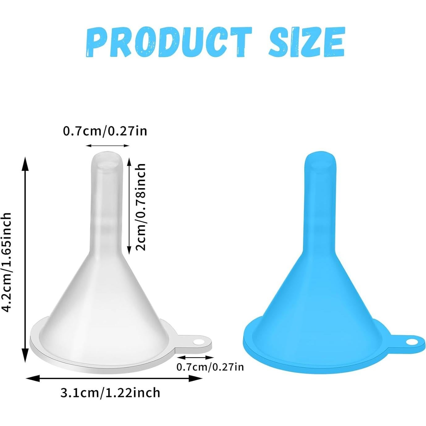 Paquete de 9 embudos de plástico Qianyu para botellas