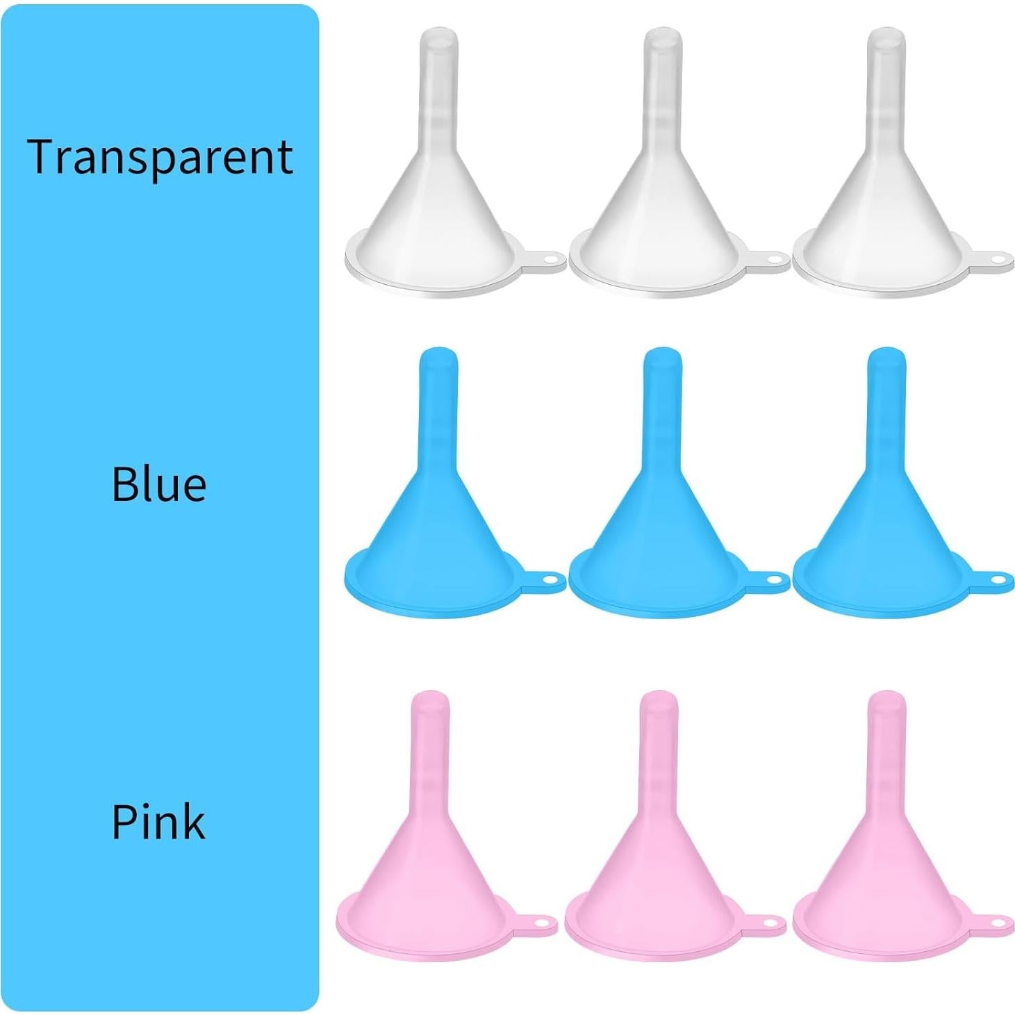 Paquete de 9 embudos de plástico Qianyu para botellas