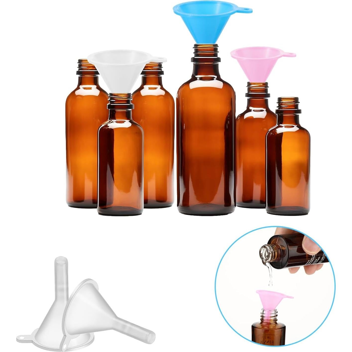 Paquete de 9 embudos de plástico Qianyu para botellas