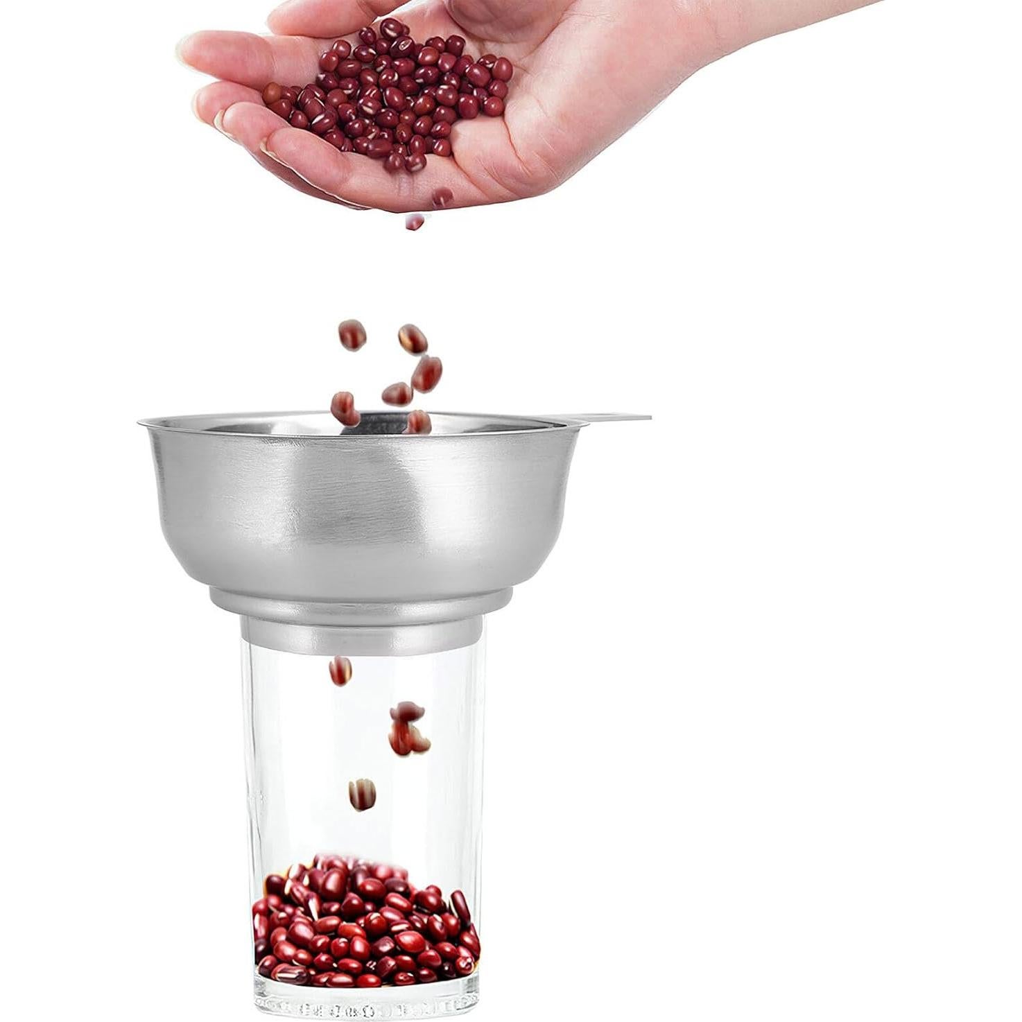 Embudo de Acero Inoxidable WRITWAA Boca Ancha 13,5 cm