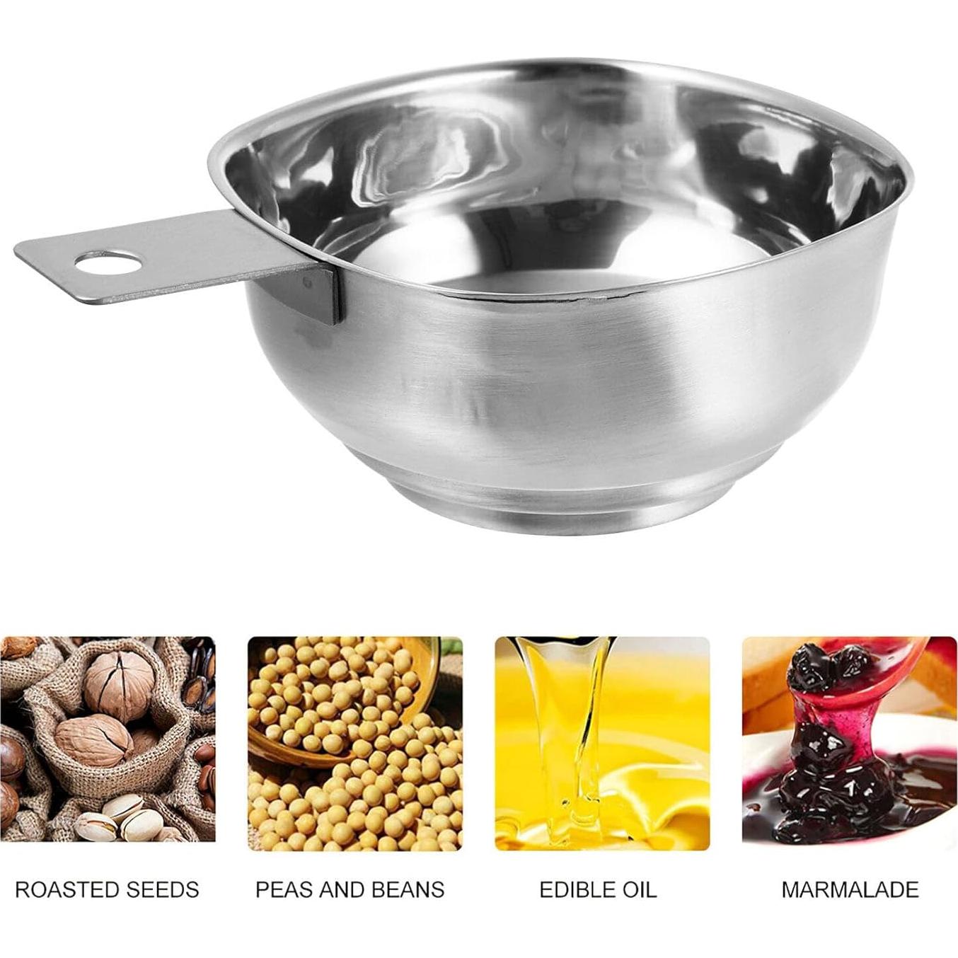 Embudo de Acero Inoxidable WRITWAA Boca Ancha 13,5 cm