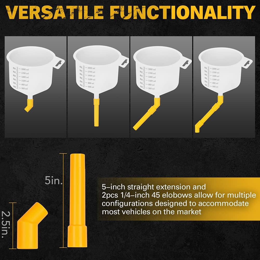 Kit de embudo de refrigerante sin derrames ELEAD 19 piezas