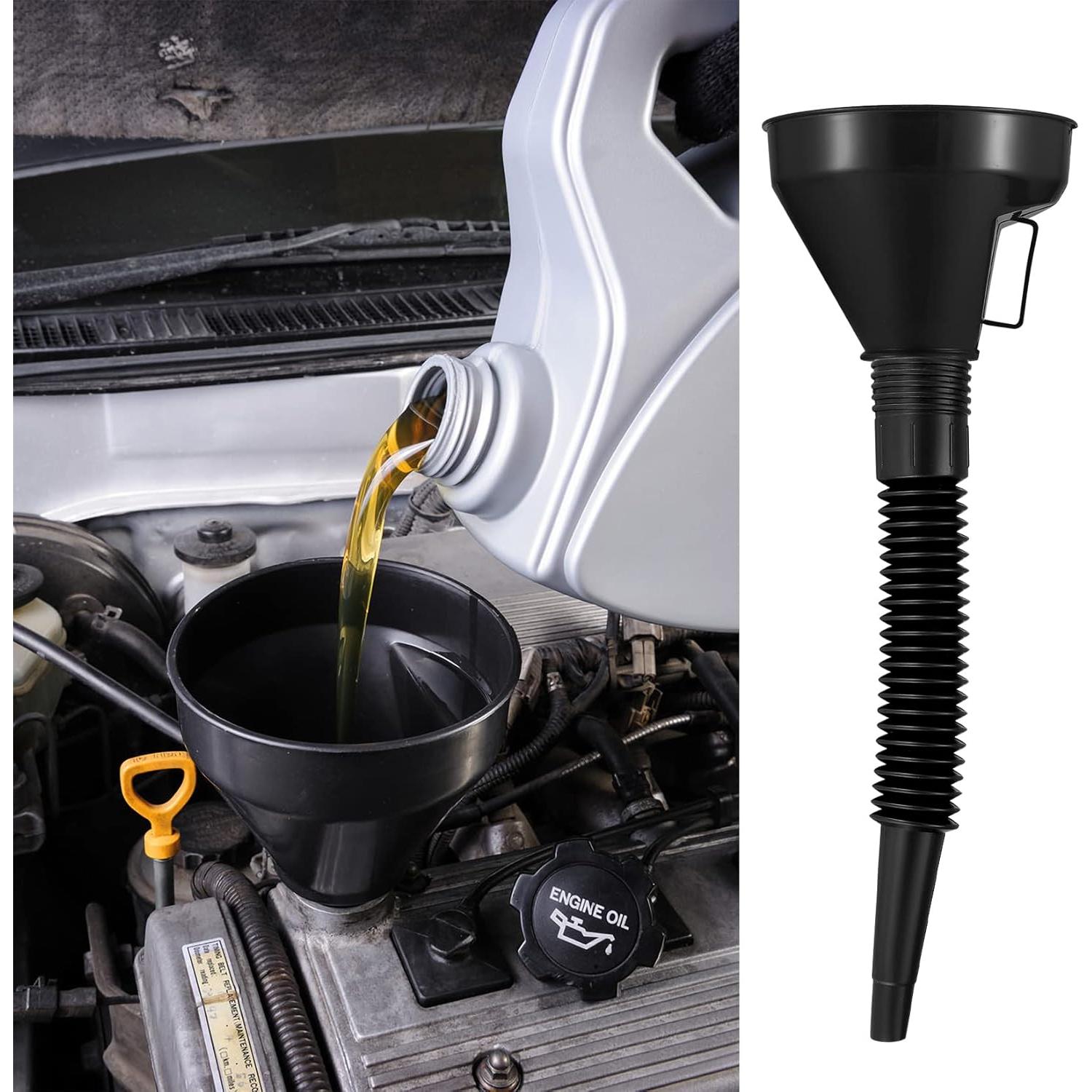 Juego de 6 embudos automotrices Zxglxinyao flexibles