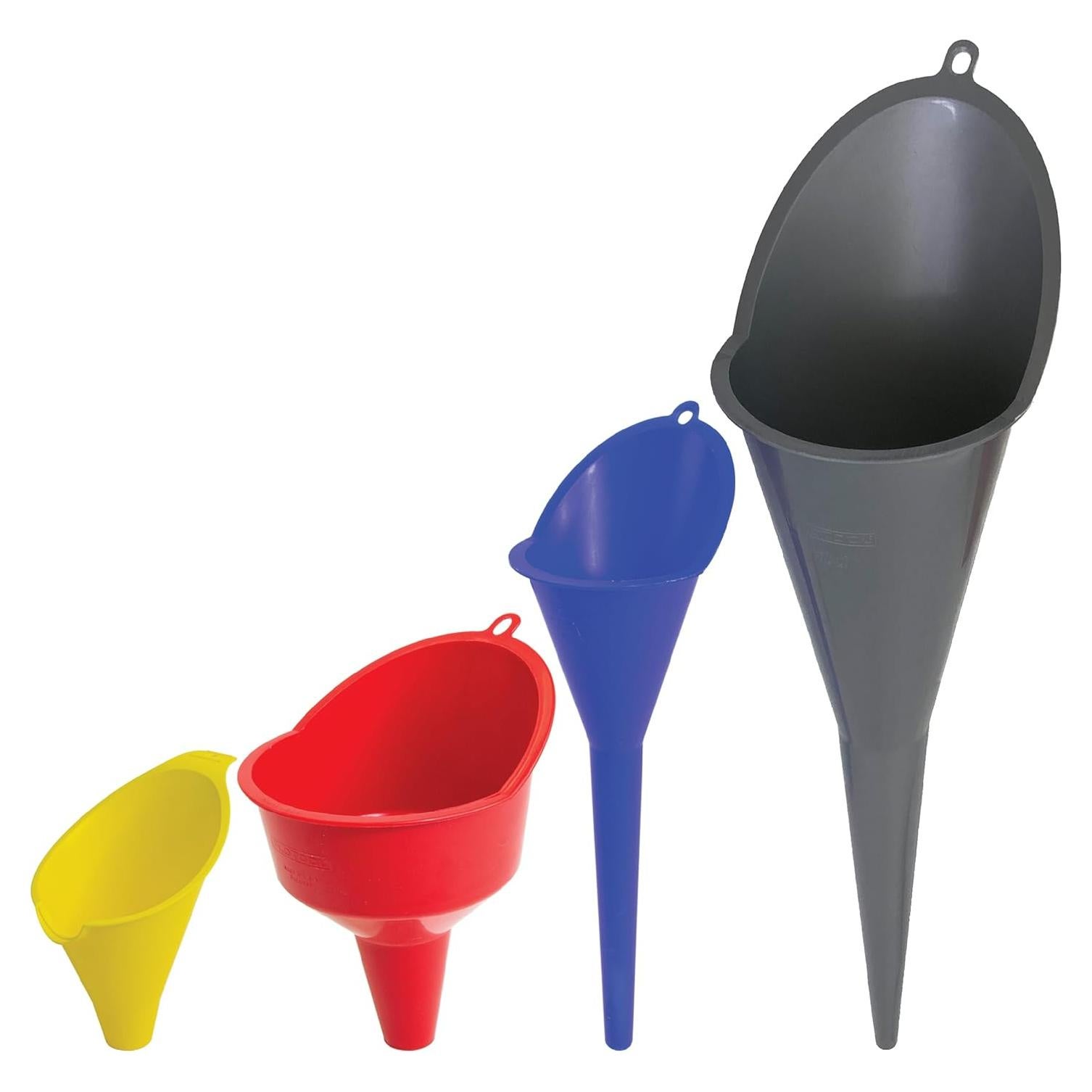 Juego de 4 Embudos Multiusos FloTool 10712MX4 para Líquidos