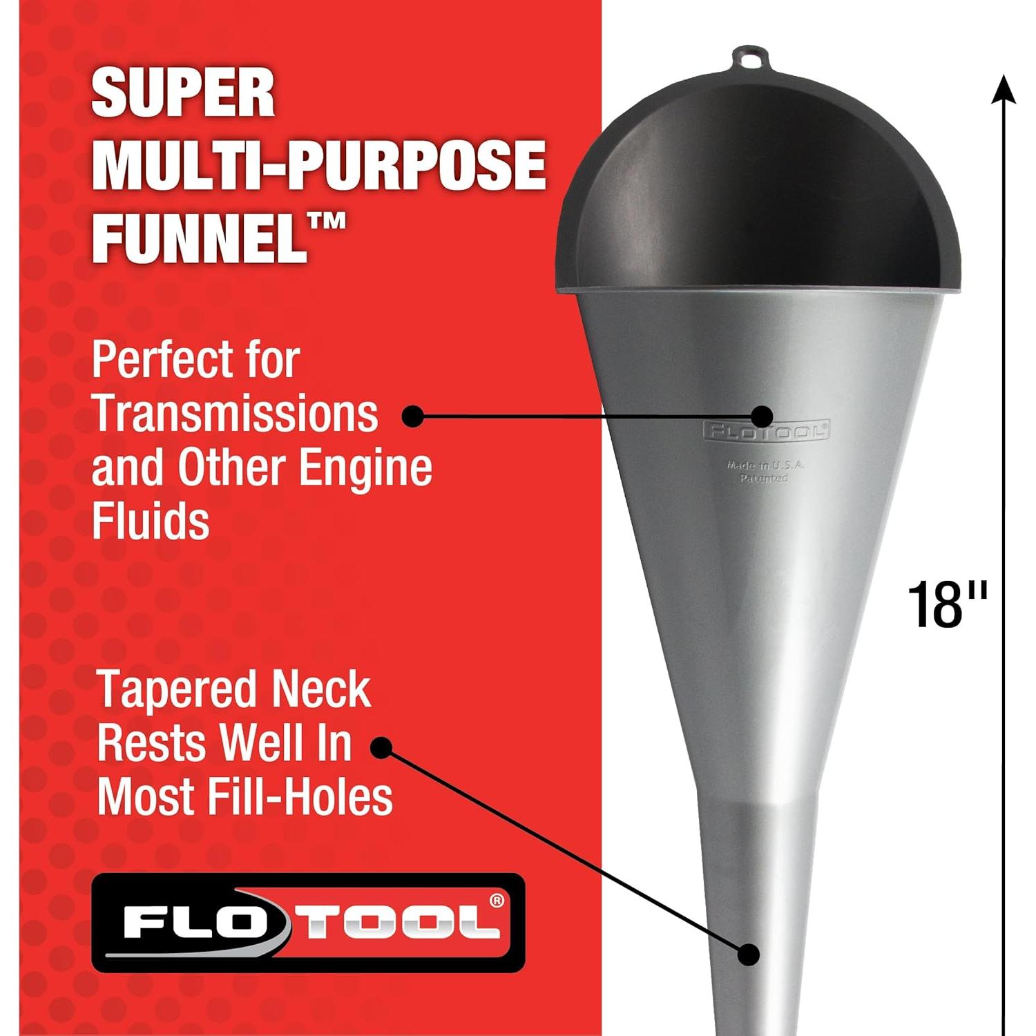 Juego de 4 Embudos Multiusos FloTool 10712MX4 para Líquidos
