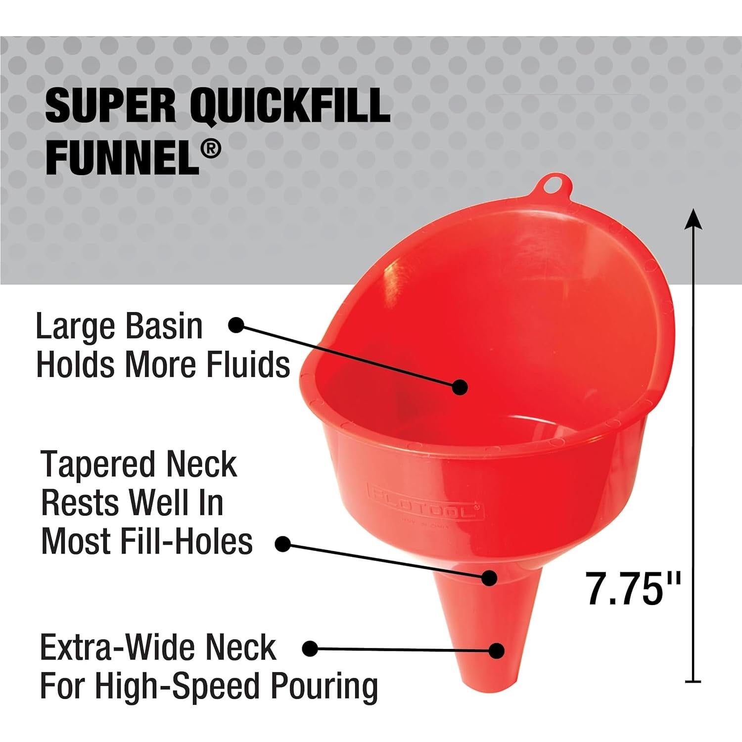 Juego de 4 Embudos Multiusos FloTool 10712MX4 para Líquidos