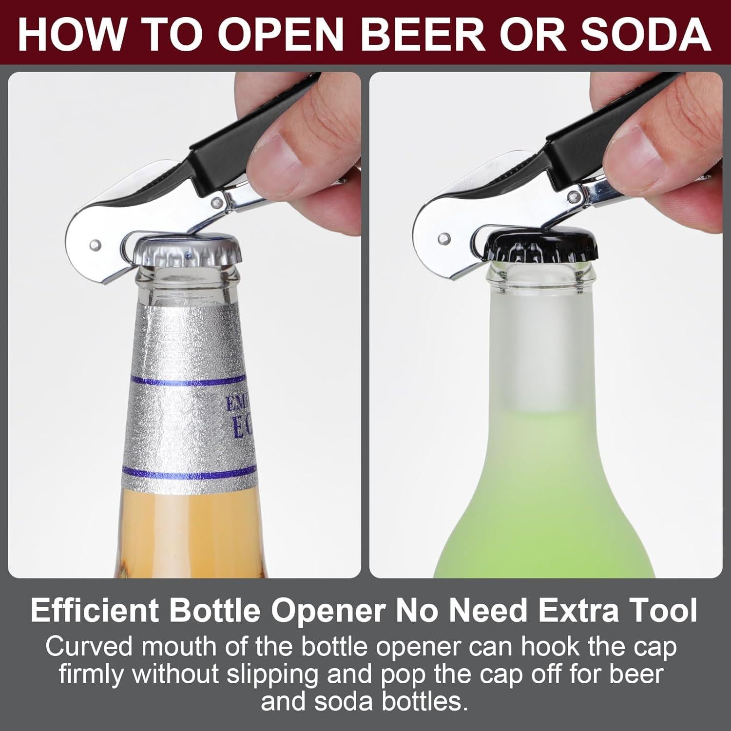 Sacacorchos Profesional Uaorexplo Plegable Acero Inoxidable