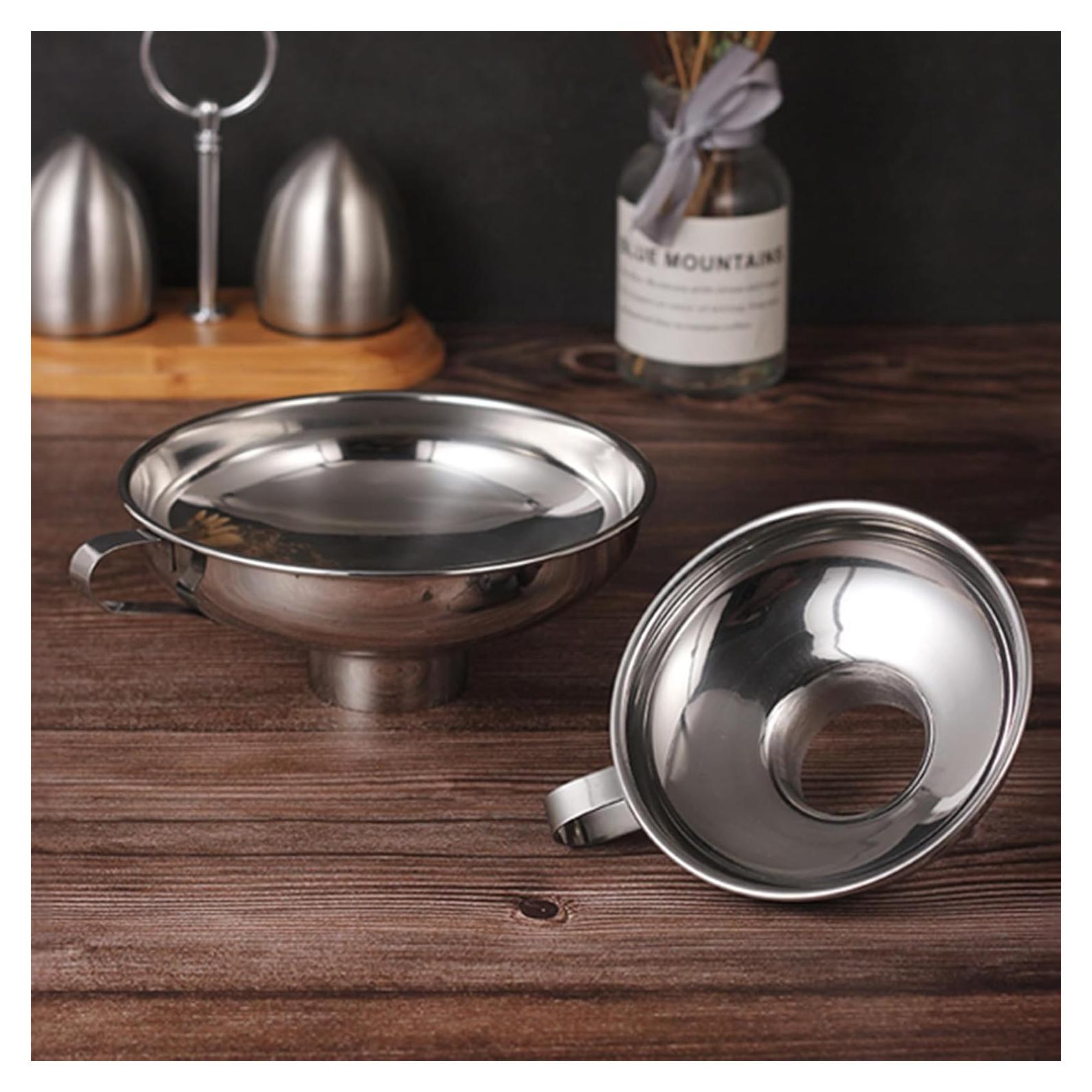 Juego de embudos de acero inoxidable IoF 3 piezas 14.73 cm