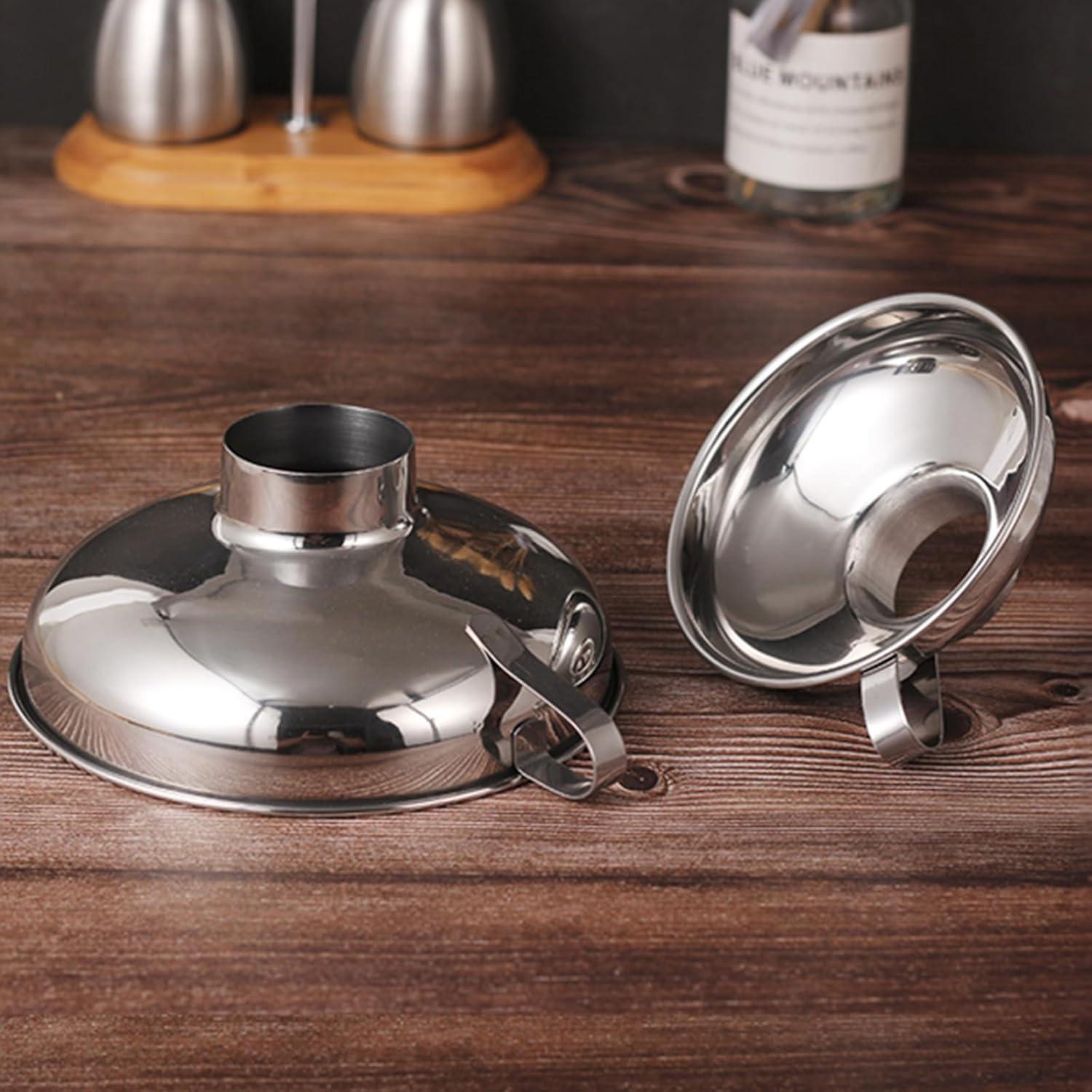 Juego de embudos de acero inoxidable IoF 3 piezas 14.73 cm