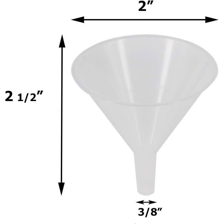 Set de 3 embudos de plástico Cruise Flask 5 cm para líquidos