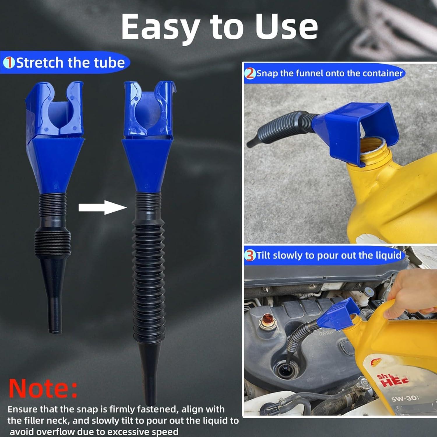 Embudos Automotrices GAJUST 2pcs Retráctiles 10.9-17.8cm