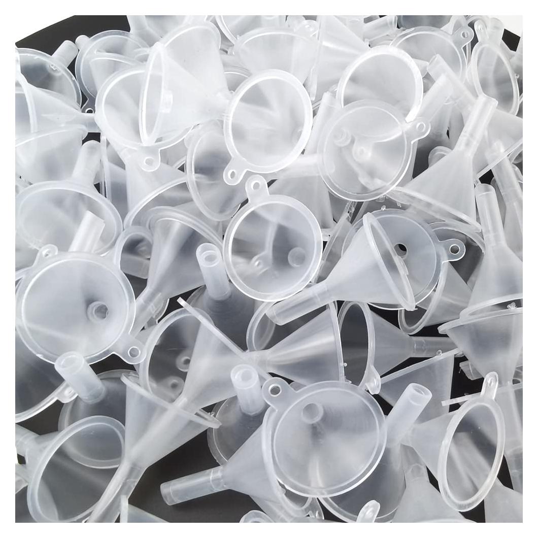 GXXMEI 120 Mini Embudos de Plástico Claro para Líquidos