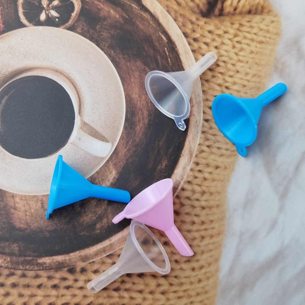 GXXMEI 120 Mini Embudos de Plástico Claro para Líquidos