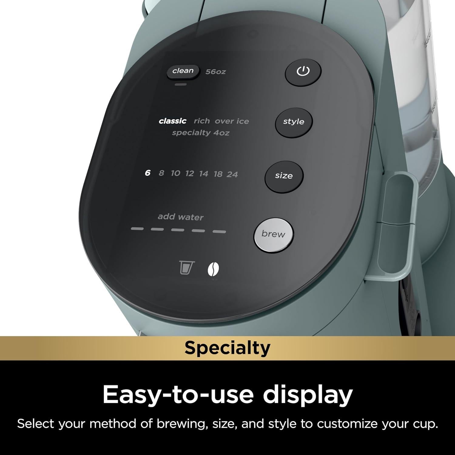 Cafetera Ninja PB051SG Un Solo Servicio 6 a 24 oz Verde