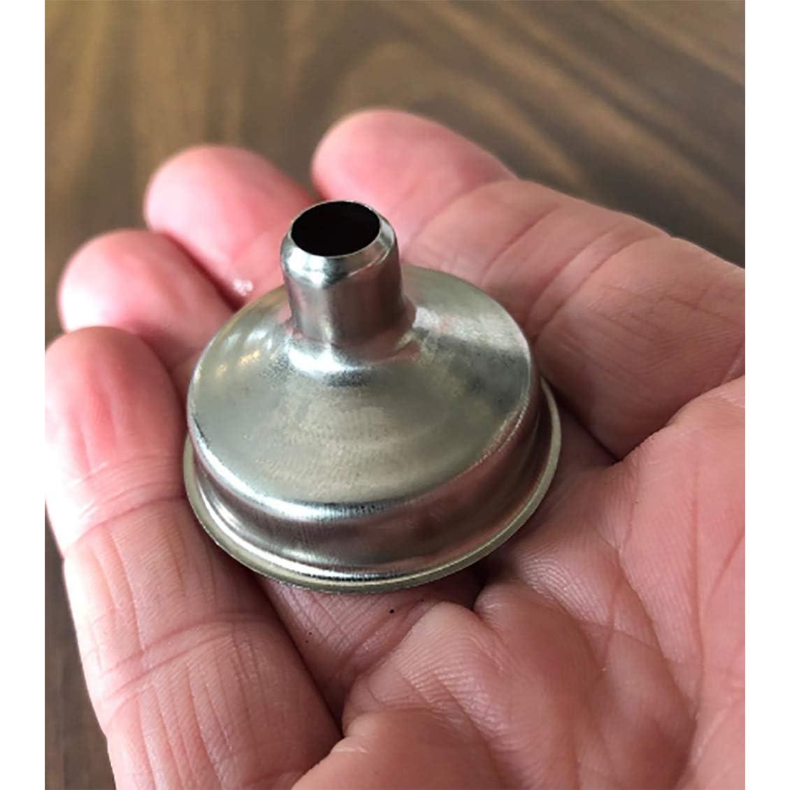 12 Embudos Miniatura Acero Inoxidable Yansanido 3.68 cm