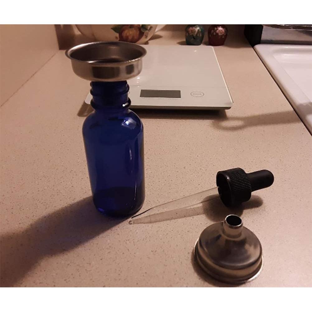 12 Embudos Miniatura Acero Inoxidable Yansanido 3.68 cm