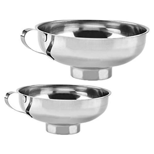 Juego de 2 Embudos de Acero Inoxidable Cheeren para Conservas