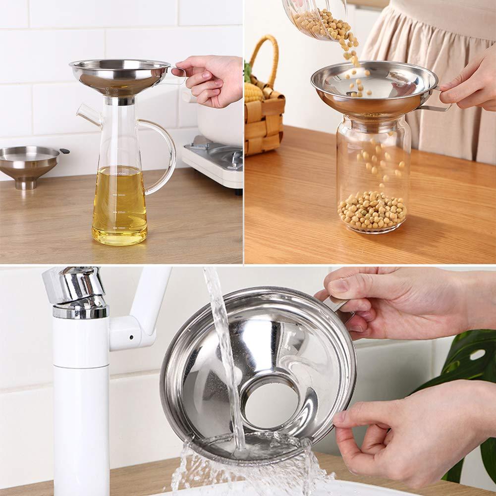 Juego de 2 Embudos de Acero Inoxidable Cheeren para Conservas