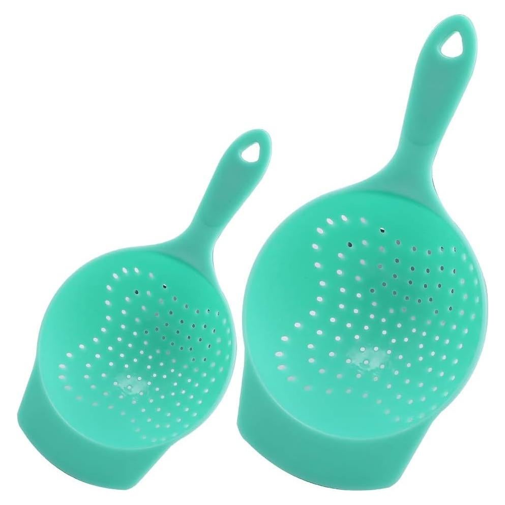 Coladores de Malla Fina Super Leader - 2 Piezas de PP Verde