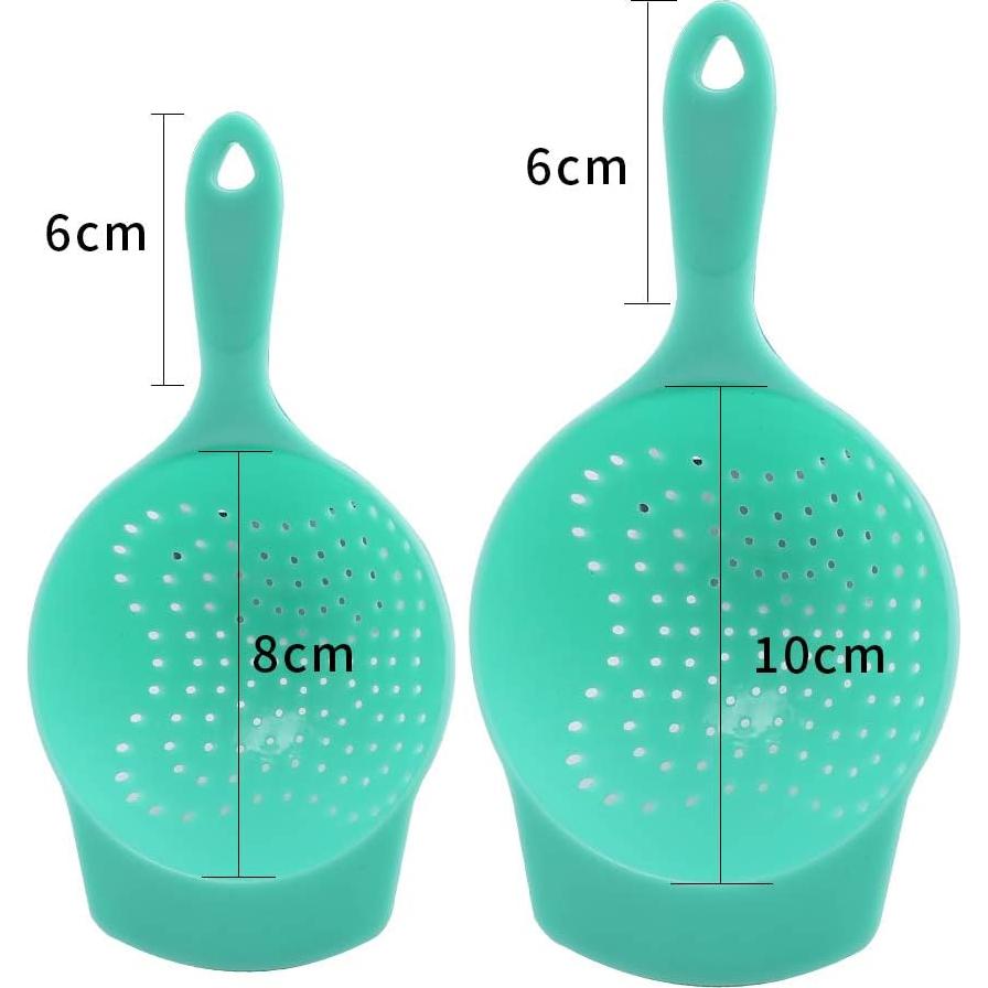 Coladores de Malla Fina Super Leader - 2 Piezas de PP Verde