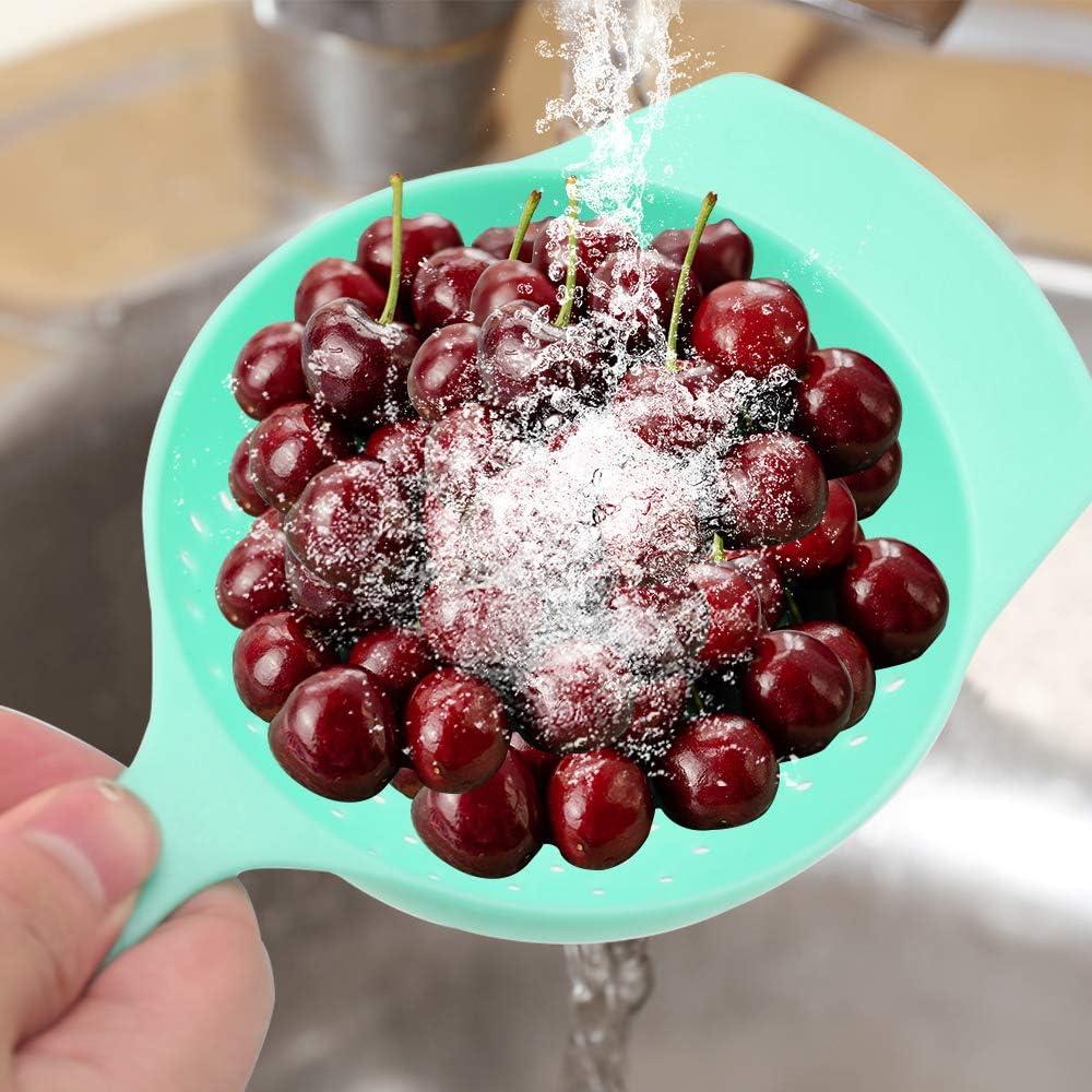 Coladores de Malla Fina Super Leader - 2 Piezas de PP Verde