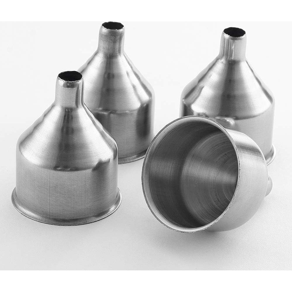 Set de 6 Embudos de Acero Inoxidable YWQ para Frascos