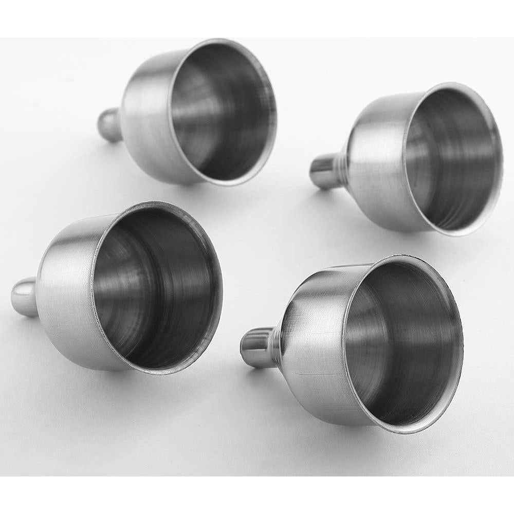 Set de 6 Embudos de Acero Inoxidable YWQ para Frascos