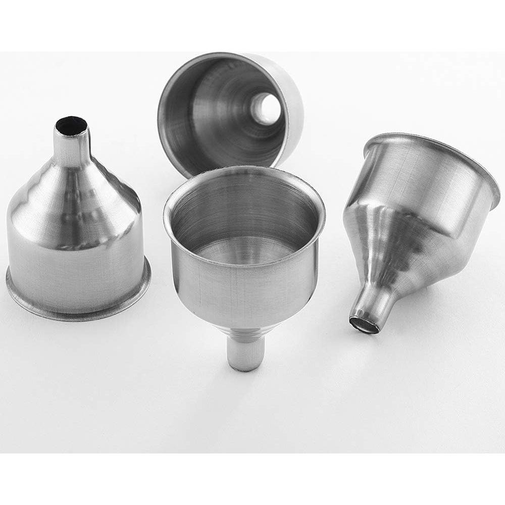 Set de 6 Embudos de Acero Inoxidable YWQ para Frascos