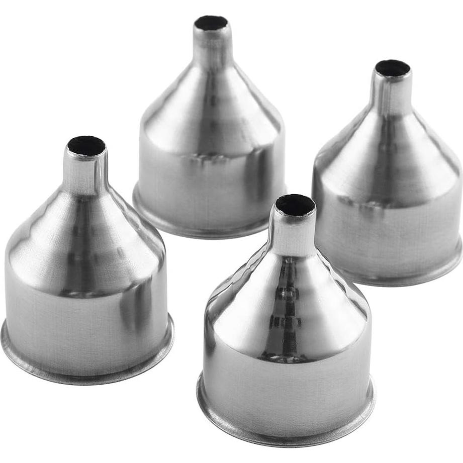 Set de 6 Embudos de Acero Inoxidable YWQ para Frascos