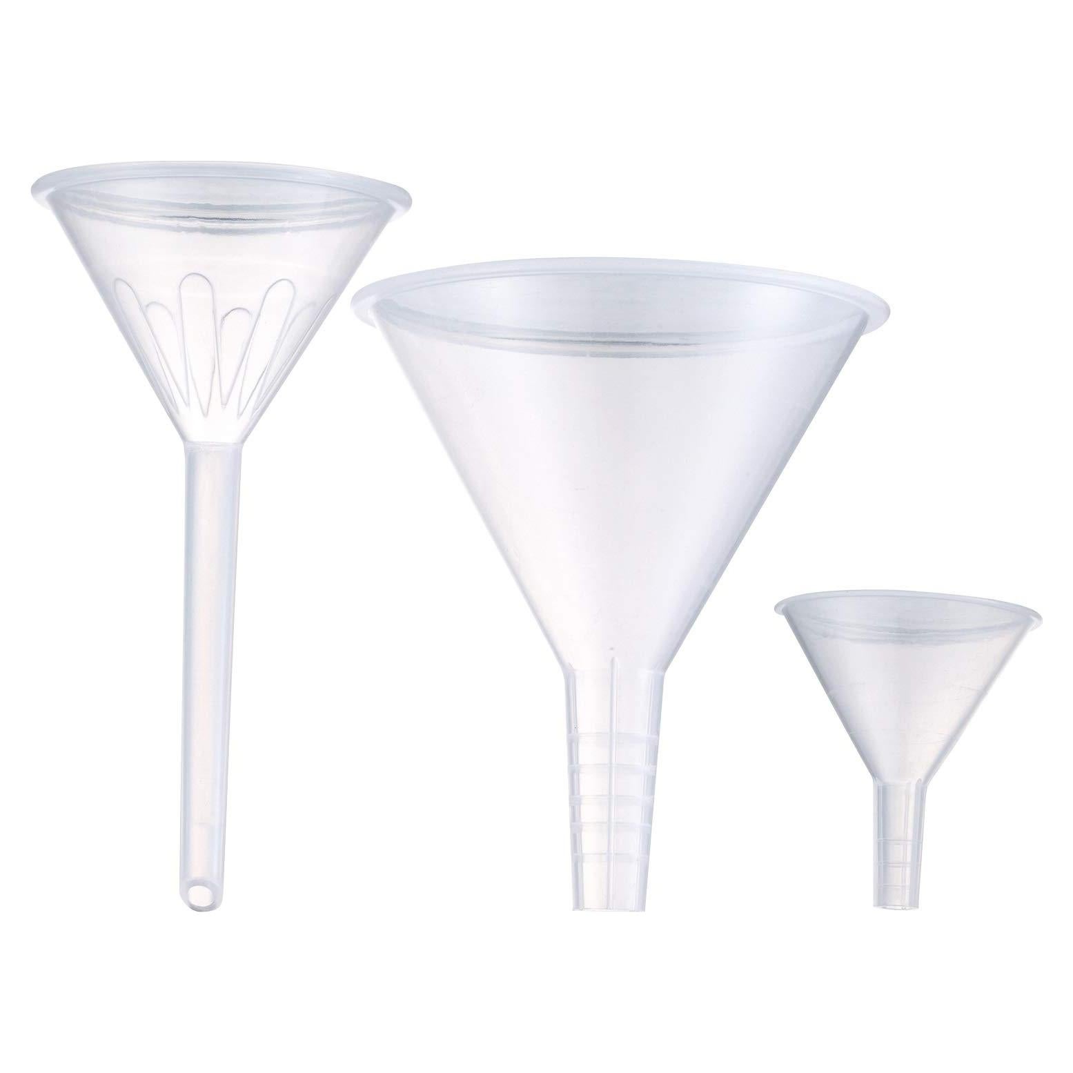 Juego de Embudos de Plástico Young4us - 3 Tamaños 100mm, 75mm, 50mm