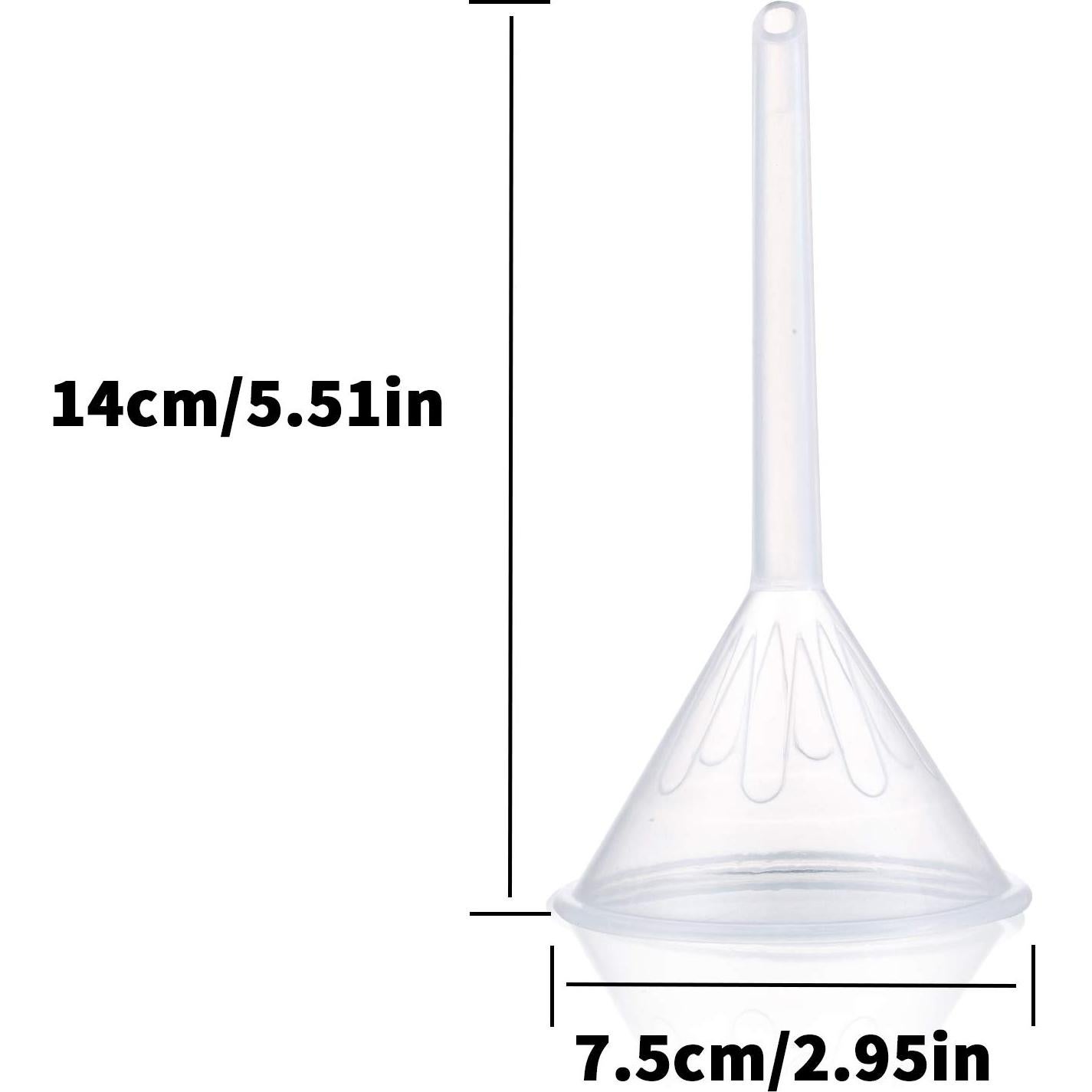 Juego de Embudos de Plástico Young4us - 3 Tamaños 100mm, 75mm, 50mm