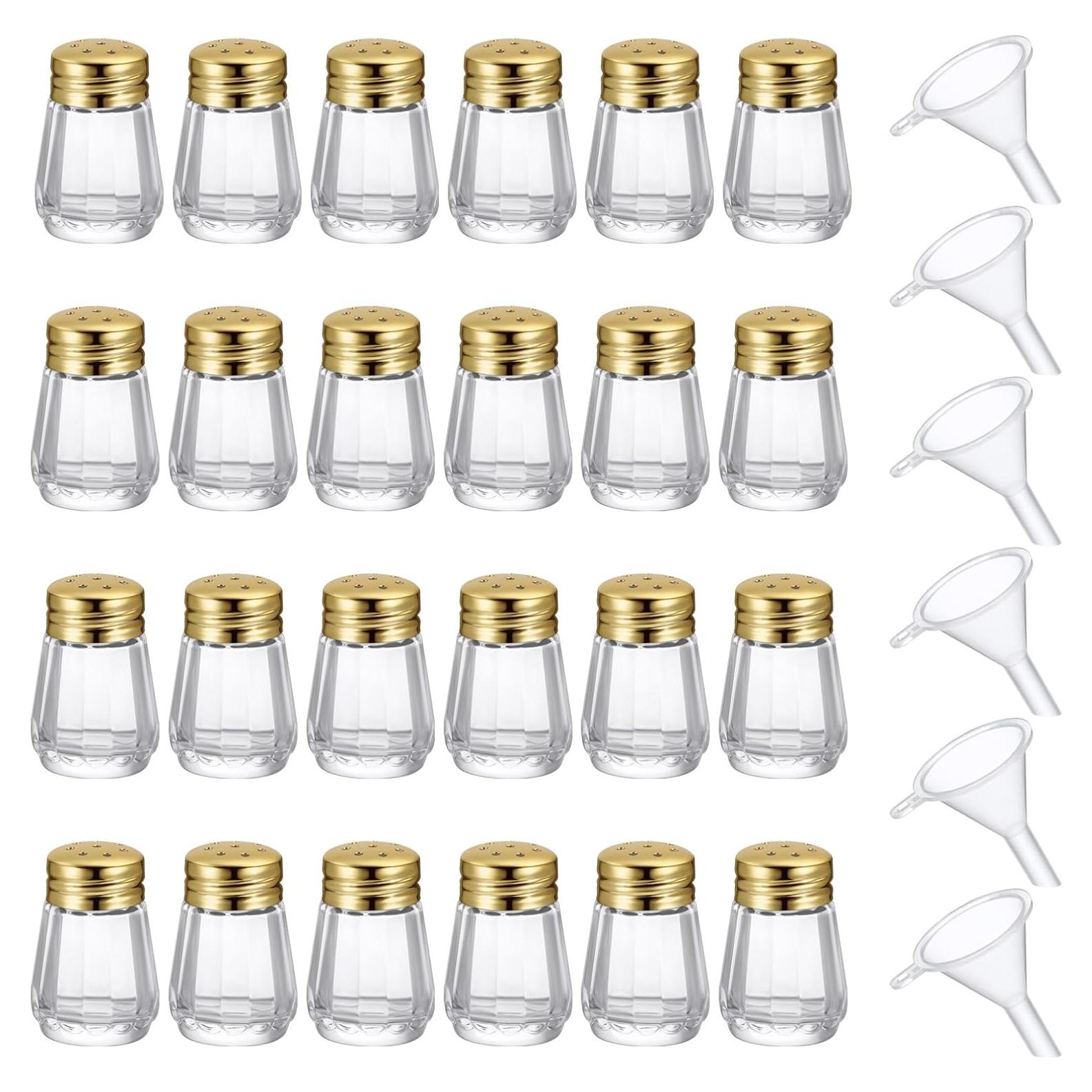Set 24 Mini Sacudidores de Sal y Pimienta Potchen Dorado