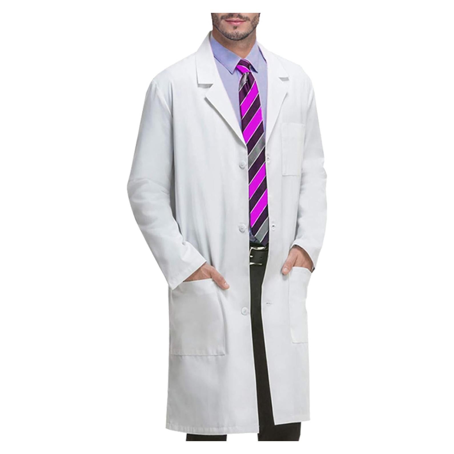 Bata Profesional VOGRYE Unisex Blanca Manga Larga