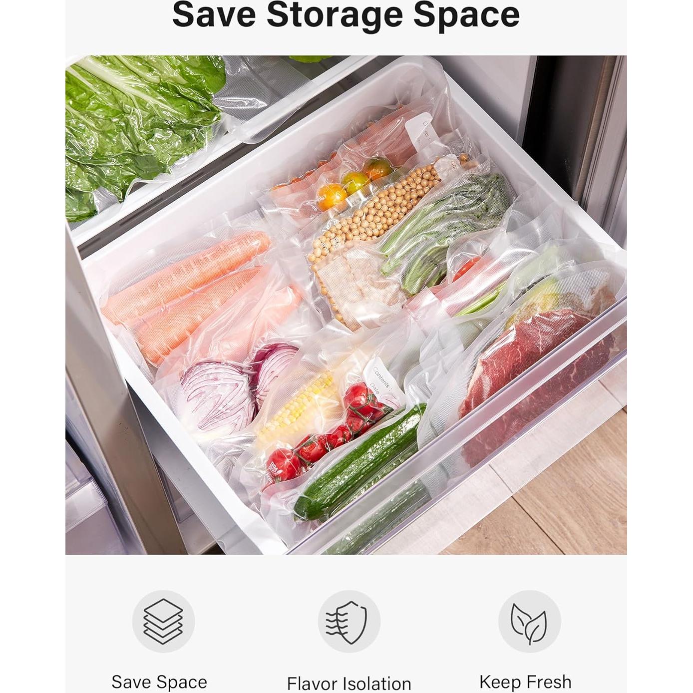 Bolsas de Sellado al Vacío Kootek 150 Pzas 11x16 8x12 6x10